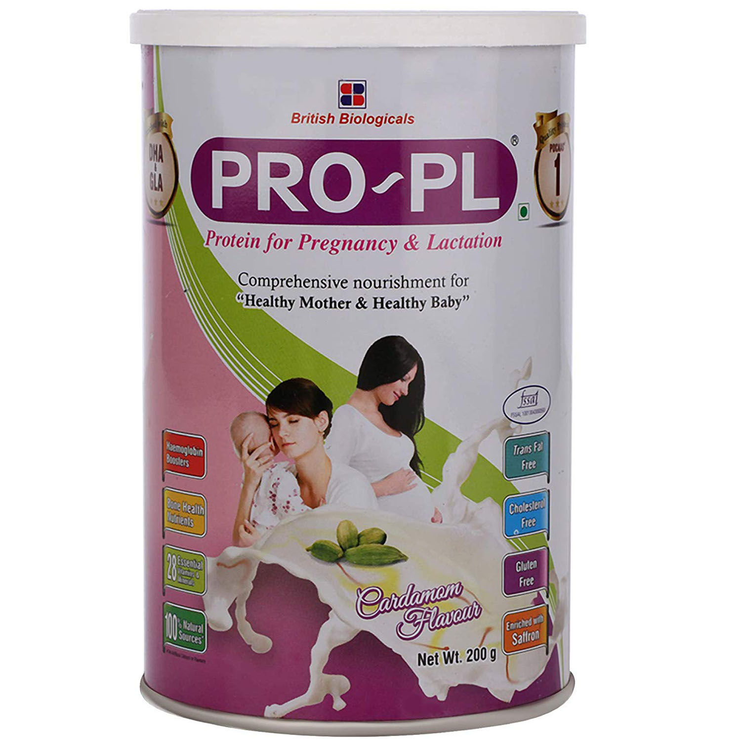 Buy Pro-PL Cardamom Flavoured Powder, 200 gm Tin Online