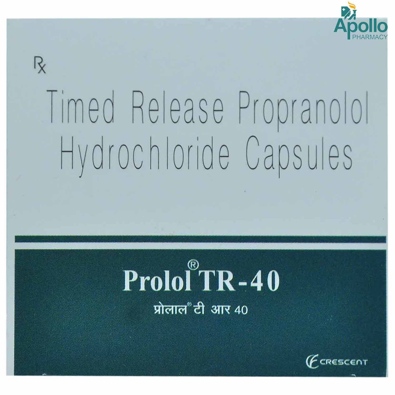 Prolol Tr 40 Capsule 10 S Price Uses Side Effects Composition Apollo Pharmacy