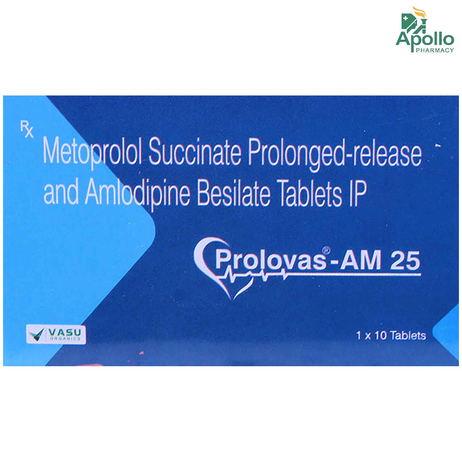 PROLOVAS AM 25MG TABLET, Pack of 10 TABLETS