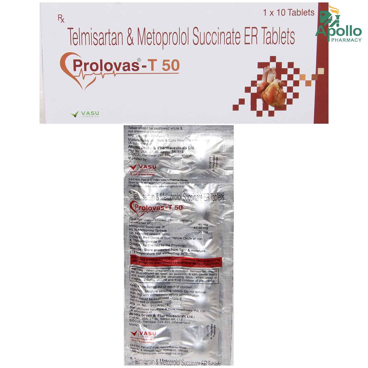 Prolovas-T 50 Tablet 10's, Pack of 10 TABLETS