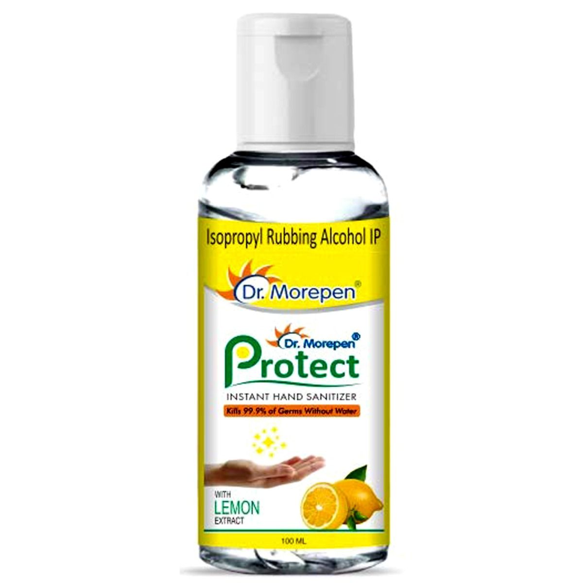Dr. Morpen Protect Lemon Extract Instant Hand Sanitizer, 100 ml, Pack of 1 