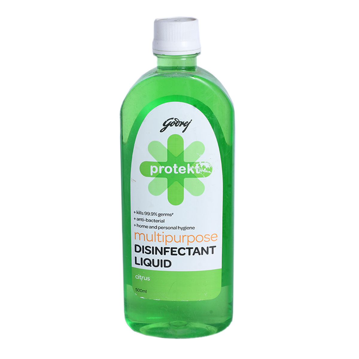 Godrej Protekt Multi Purpose Disinfectant Citrus Liquid, 500 ml, Pack of 1 