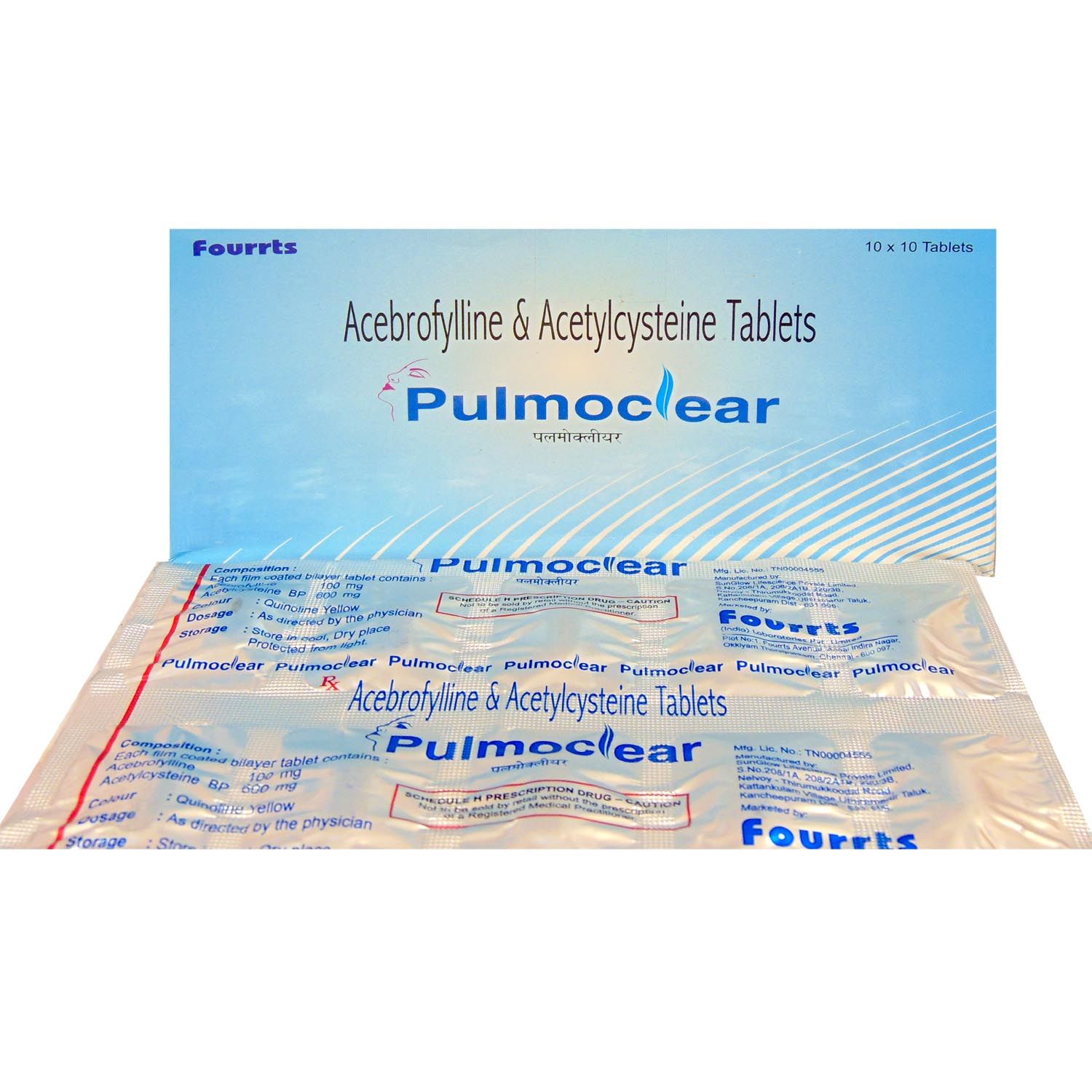 Pulmoclear Tablet 10's, Pack of 10 TABLETS