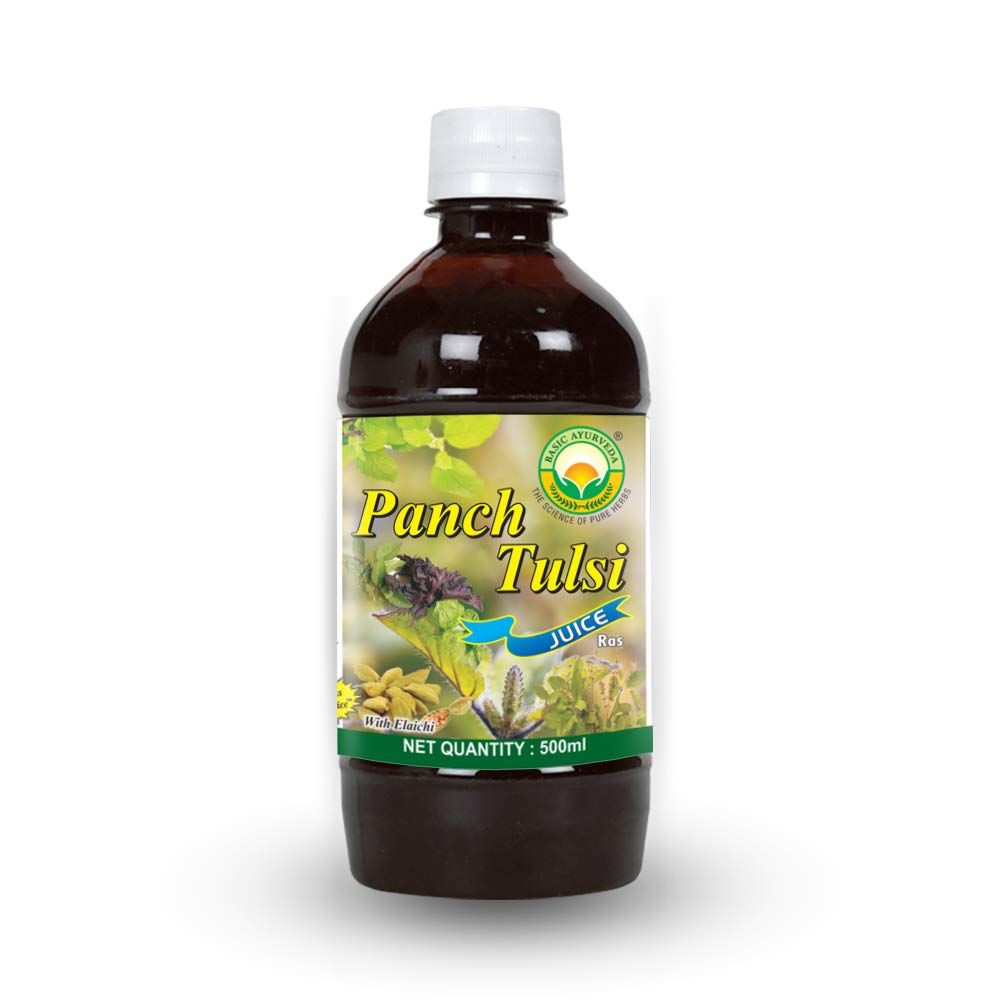 Buy Basic Ayurveda Panch Tulsi Juice, 500 ml Online