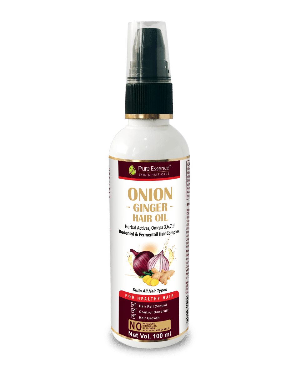 Pure Essence Onion-Ginger Hair Oil, 100 ml Price, Uses, Side Effects,  Composition - Apollo Pharmacy