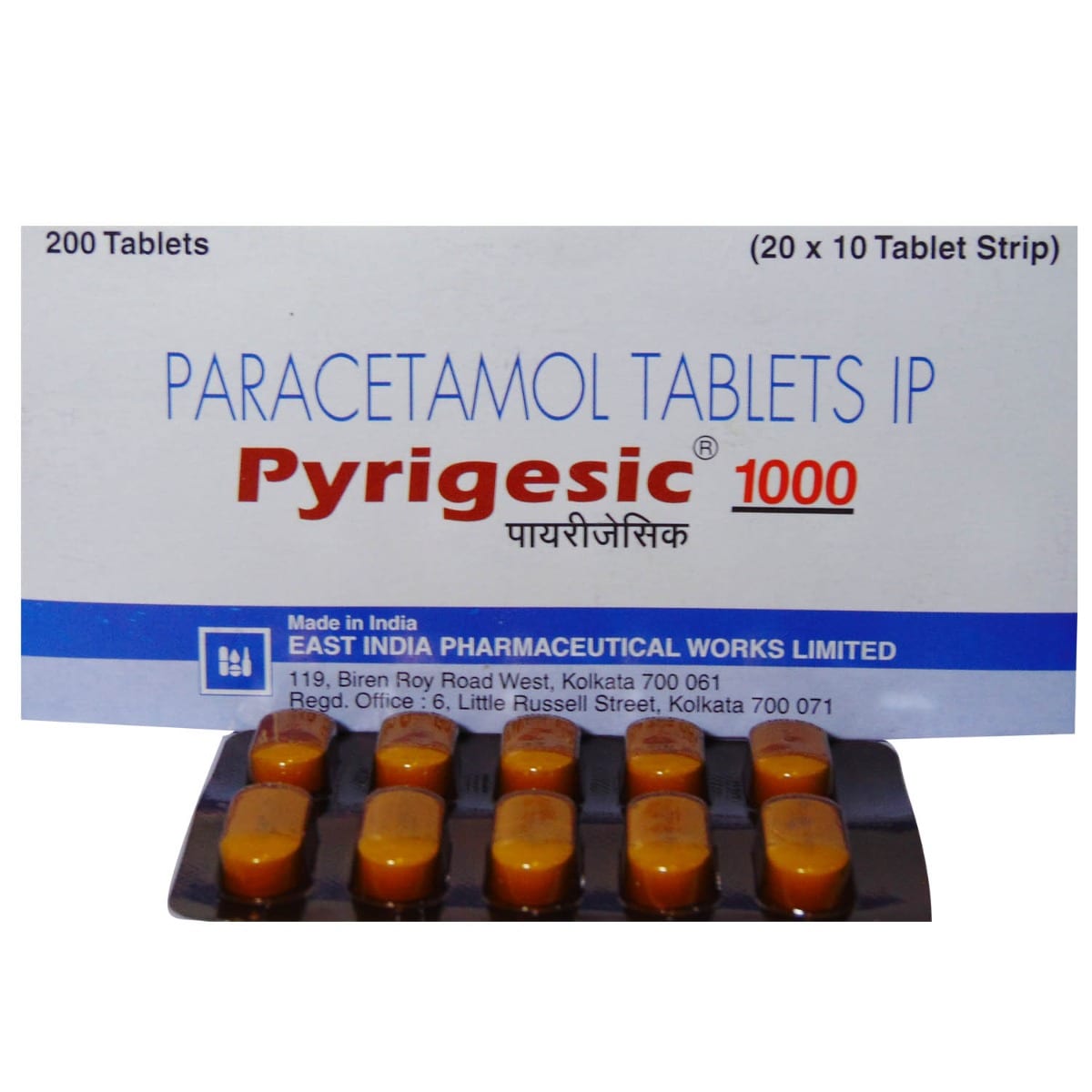 Pyrigesic 1000 mg Tablet 10's, Pack of 10 TABLETS