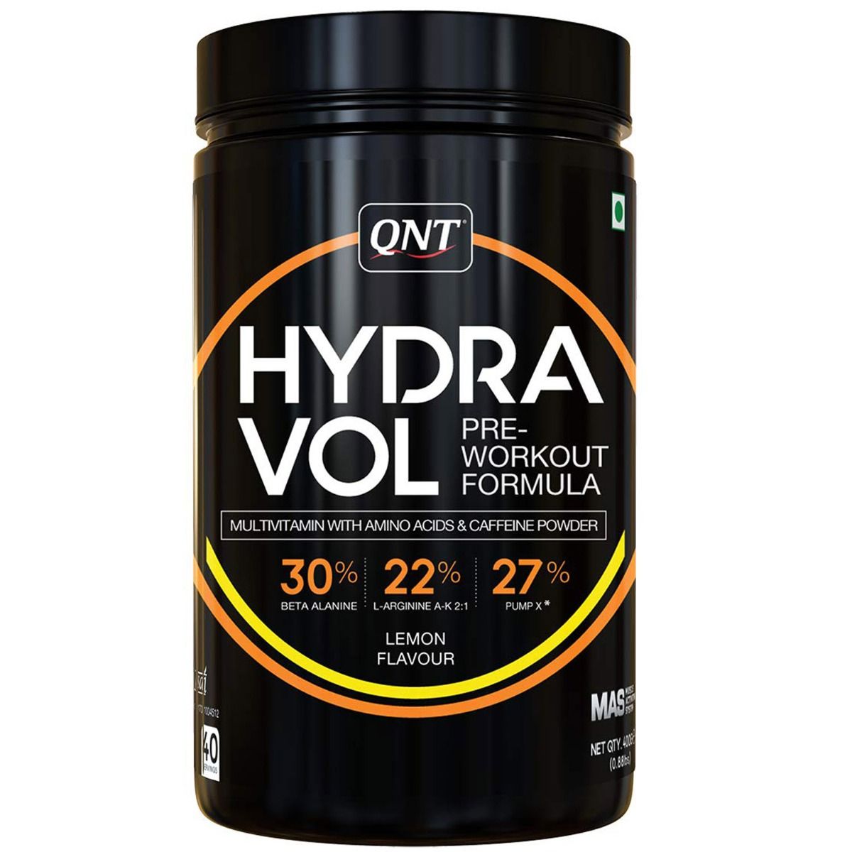 QNT Hydra Vol PreWorkout Formula Lemon Flavour, 400 gm Price, Uses