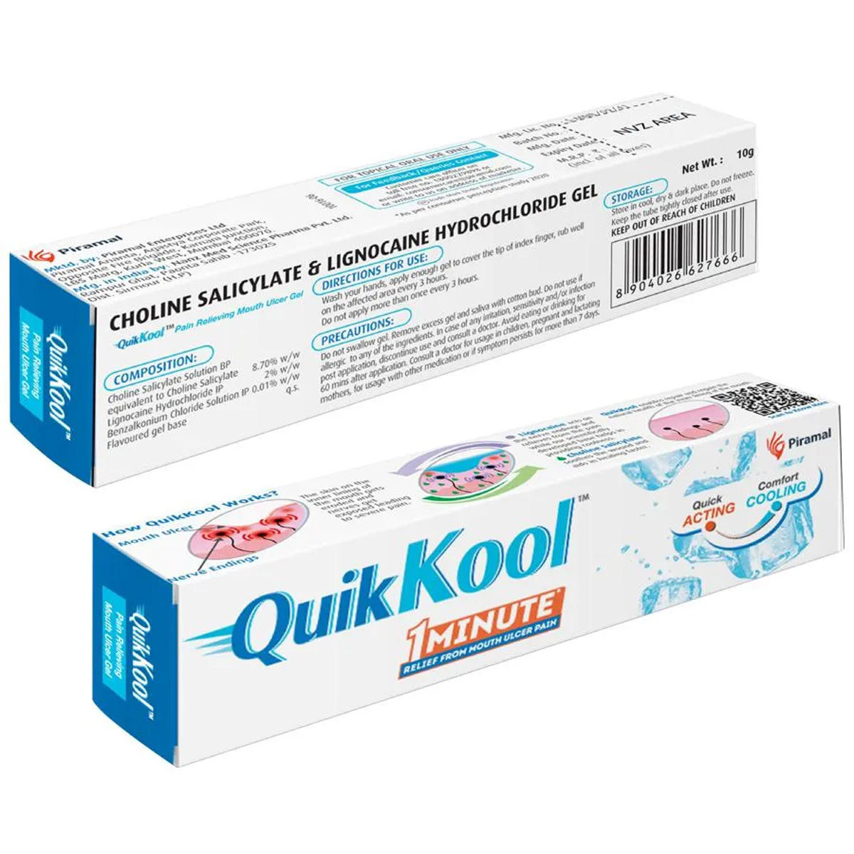 Quik Kool Mouth Ulcer Gel, 10 gm, Pack of 1 