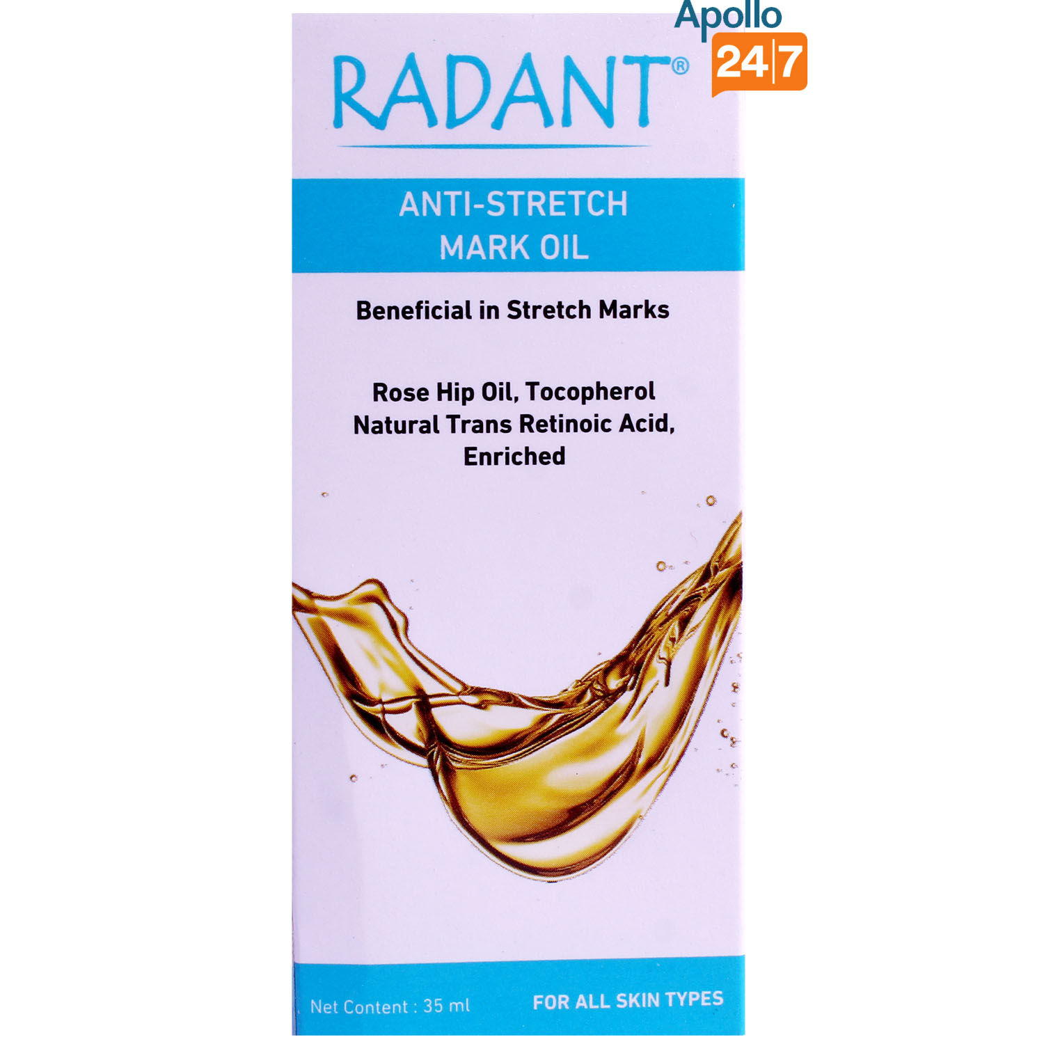 Buy Radant Anti-Stretch Mark Oil, 35 ml Online
