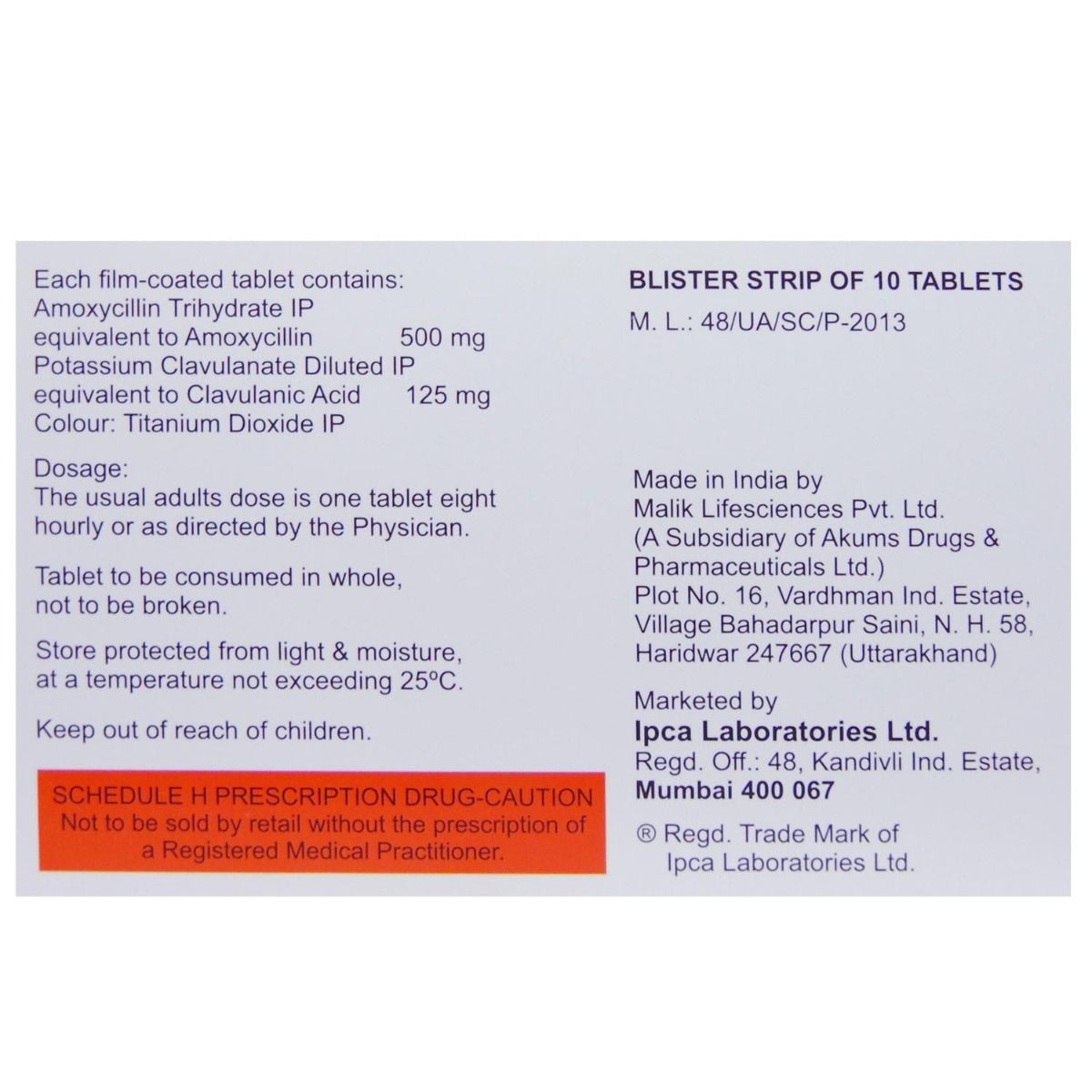 Rapiclav 625 Tablet 10 S Price Uses Side Effects Composition Apollo Pharmacy