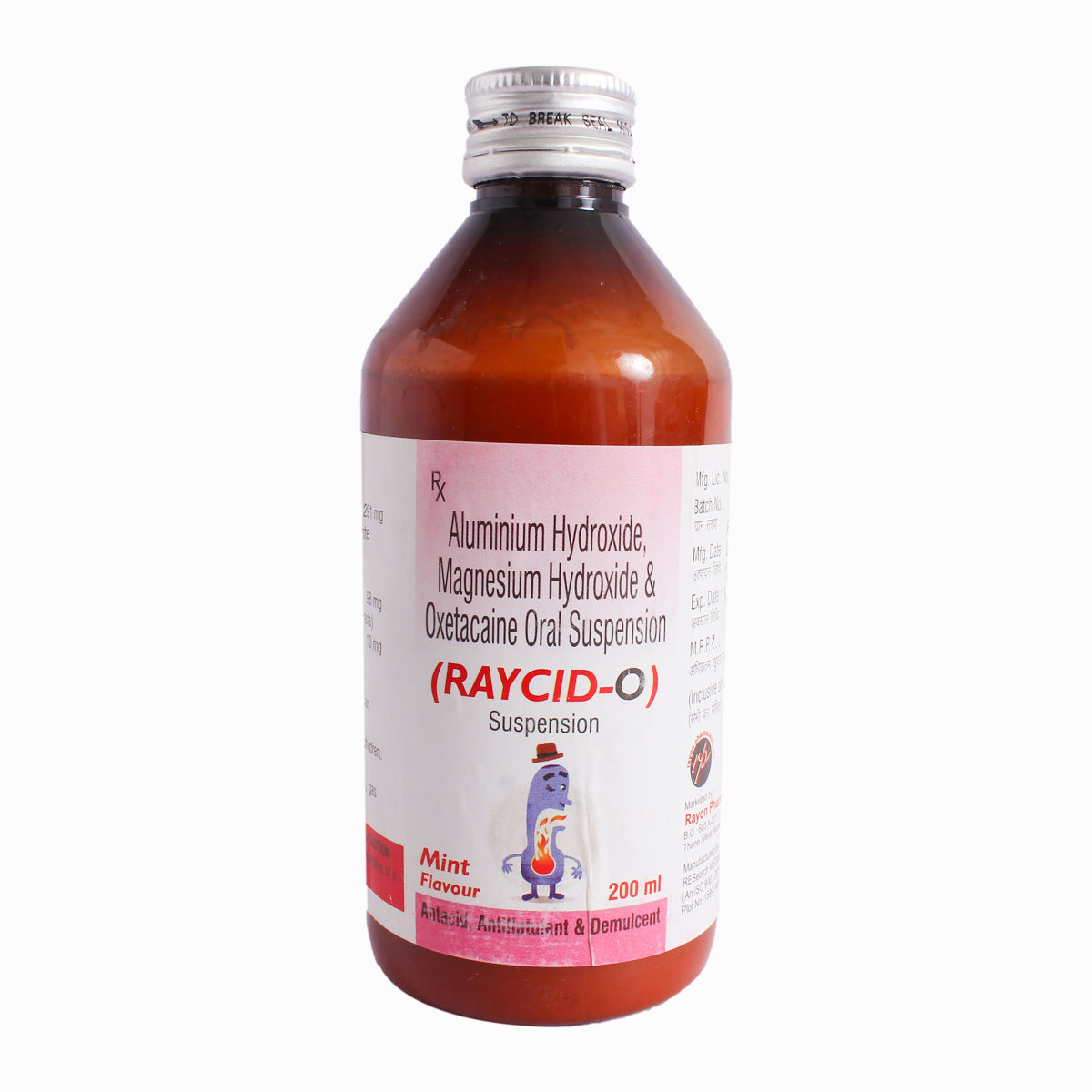 Raycid-O Mint Oral Suspension 200 ml, Pack of 1 SUSPENSION