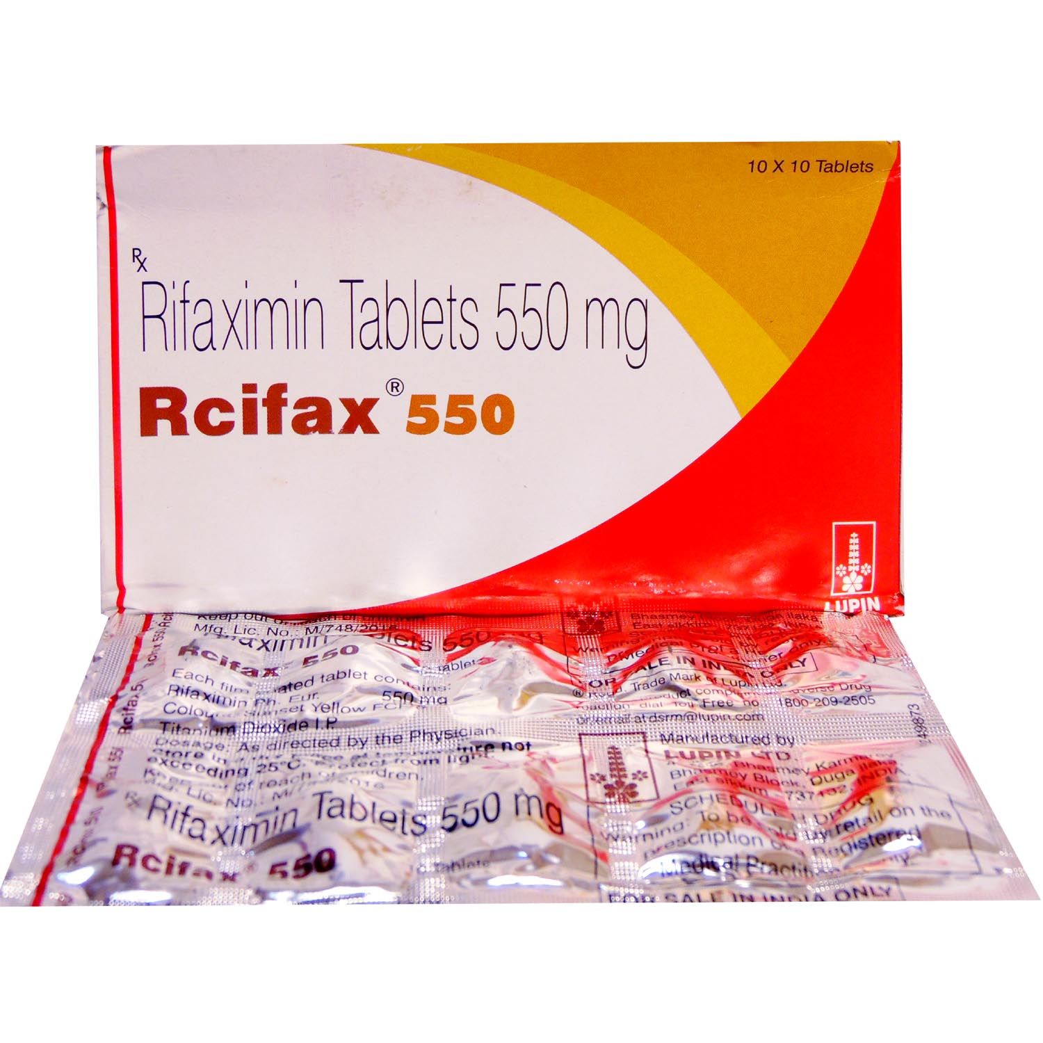 Rcifax 550 Tablet 10's, Pack of 10 TABLETS