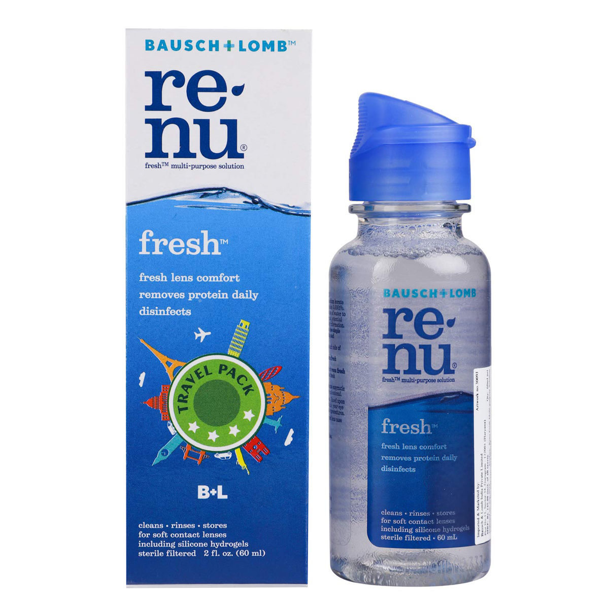 Buy Renu Fresh Multi-Purpose Solution, 60 ml Online