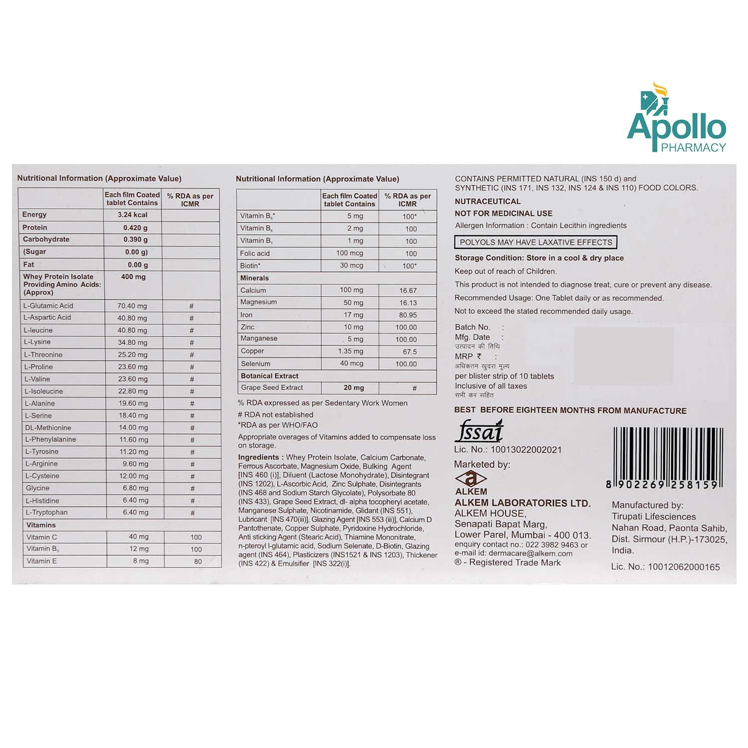 Renocia Tablet 10's Price, Uses, Side Effects, Composition - Apollo Pharmacy