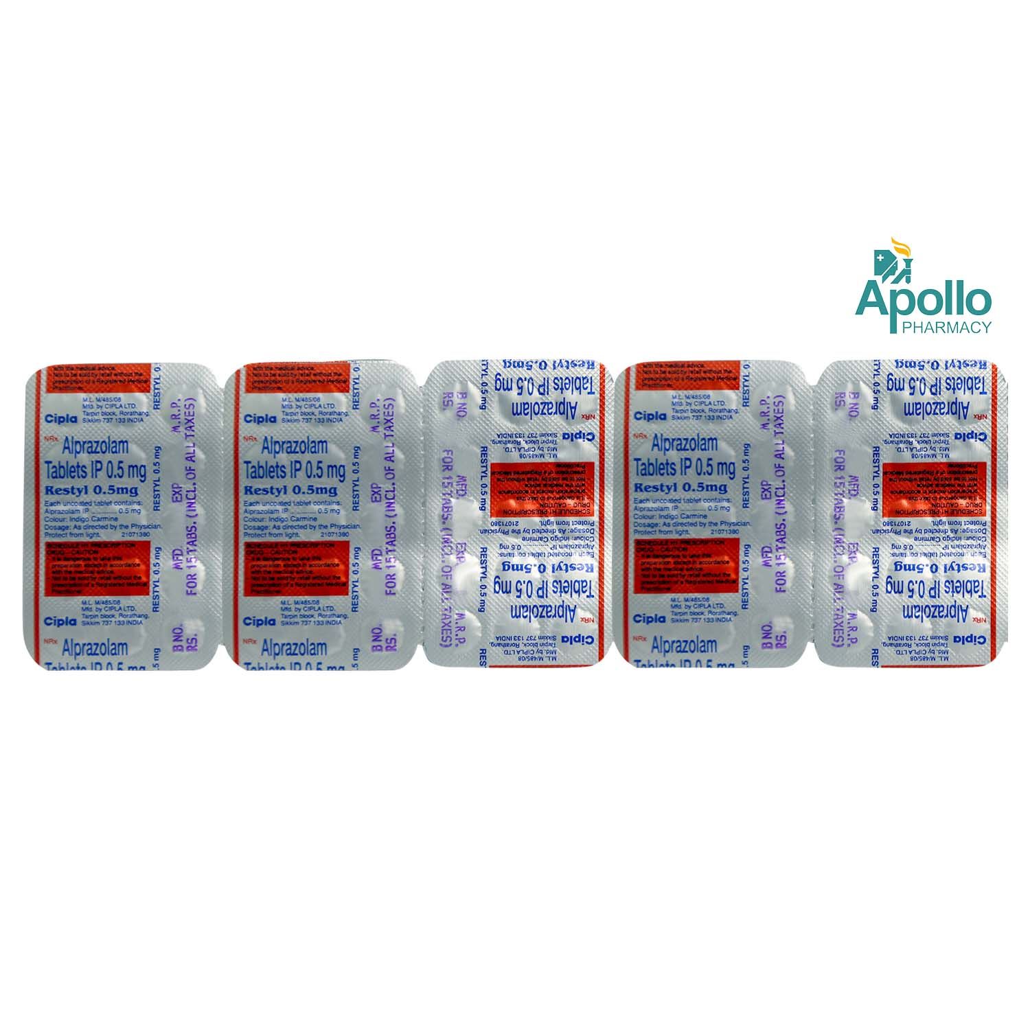 Restyl 0.5 mg Tablet 15's Price, Uses, Side Effects, Composition