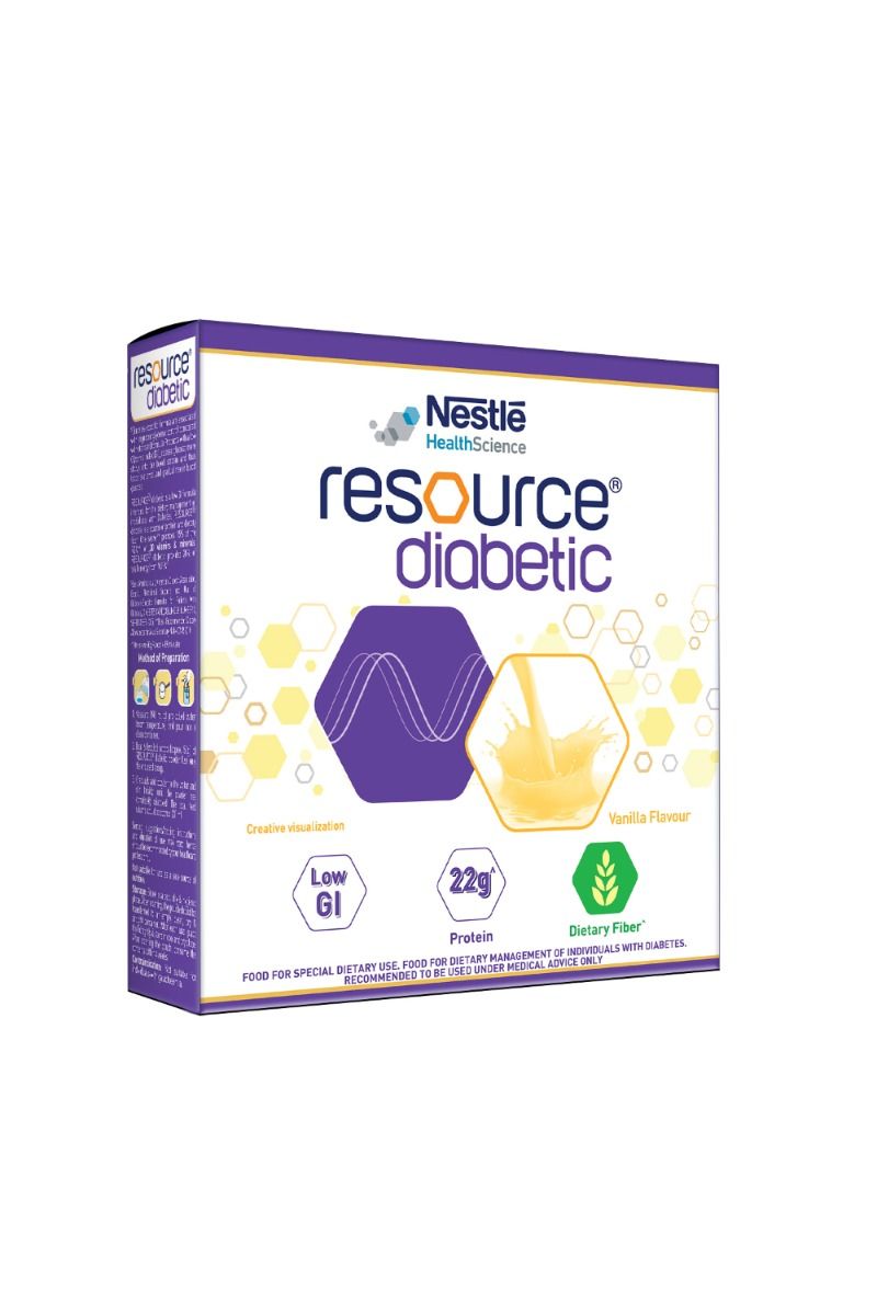 Buy Nestle Resource Diabetic Vanilla Flavoured Powder, 200 gm Refill Pack Online