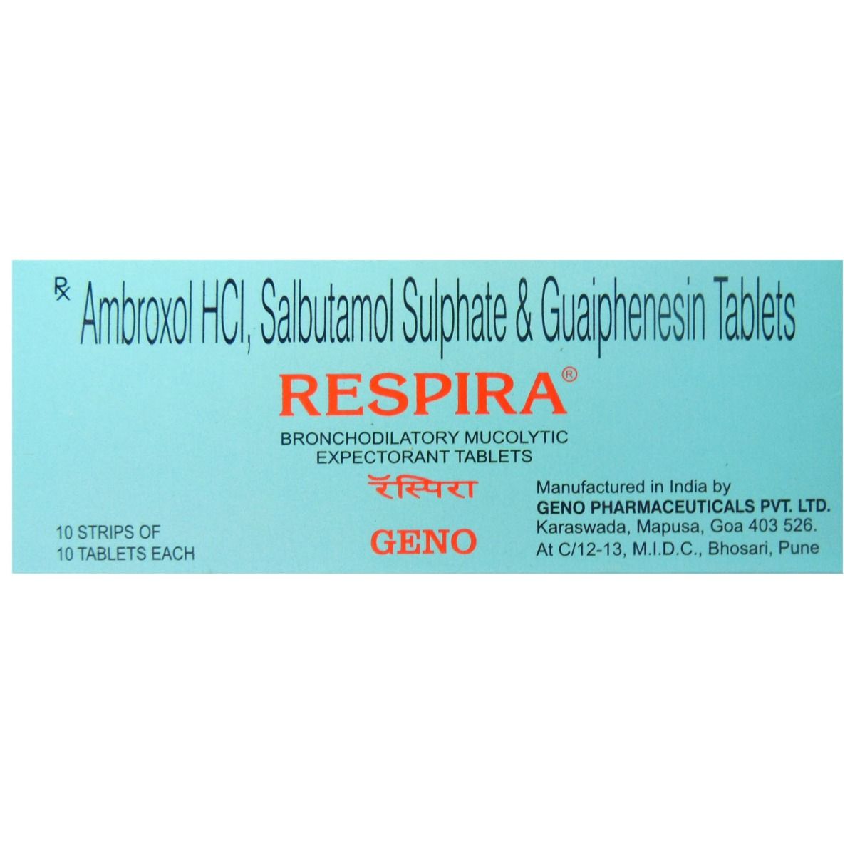 Respira Tablet 10's, Pack of 10 TabletS