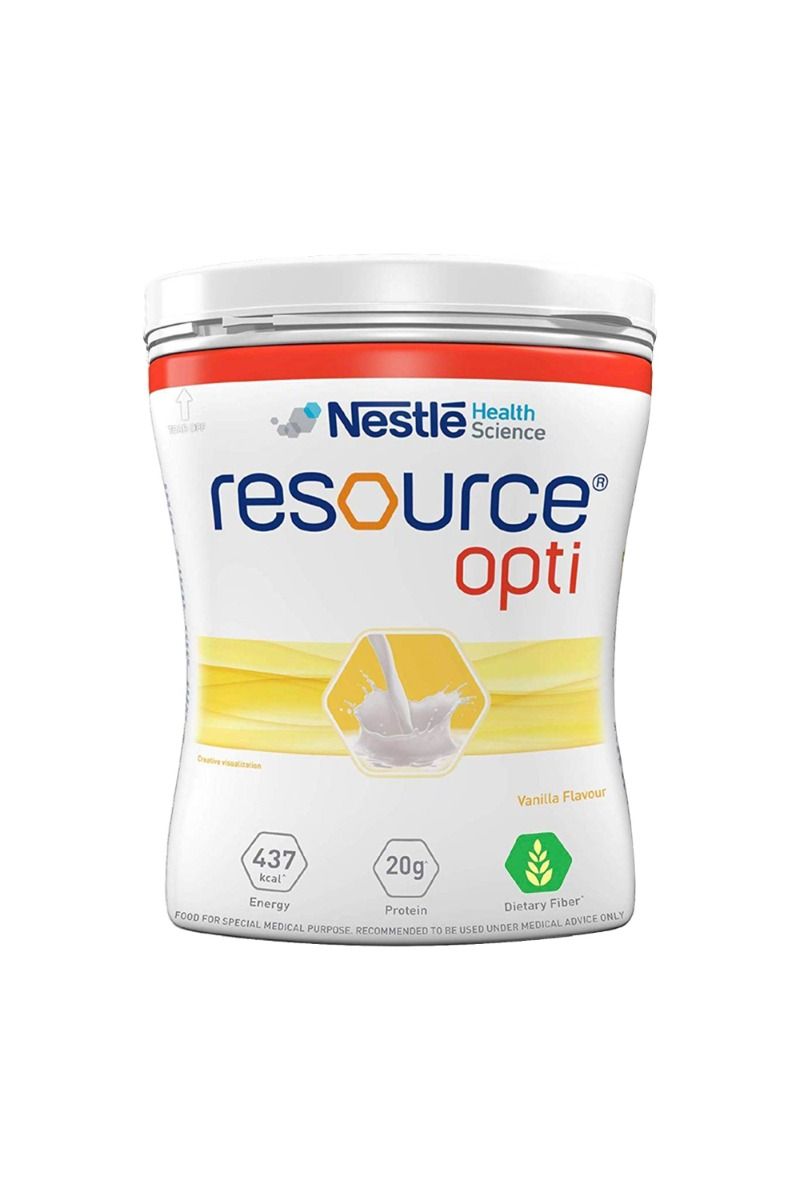 Buy Nestle Resource Opti Vanilla Flavoured Powder, 400 gm Jar Online