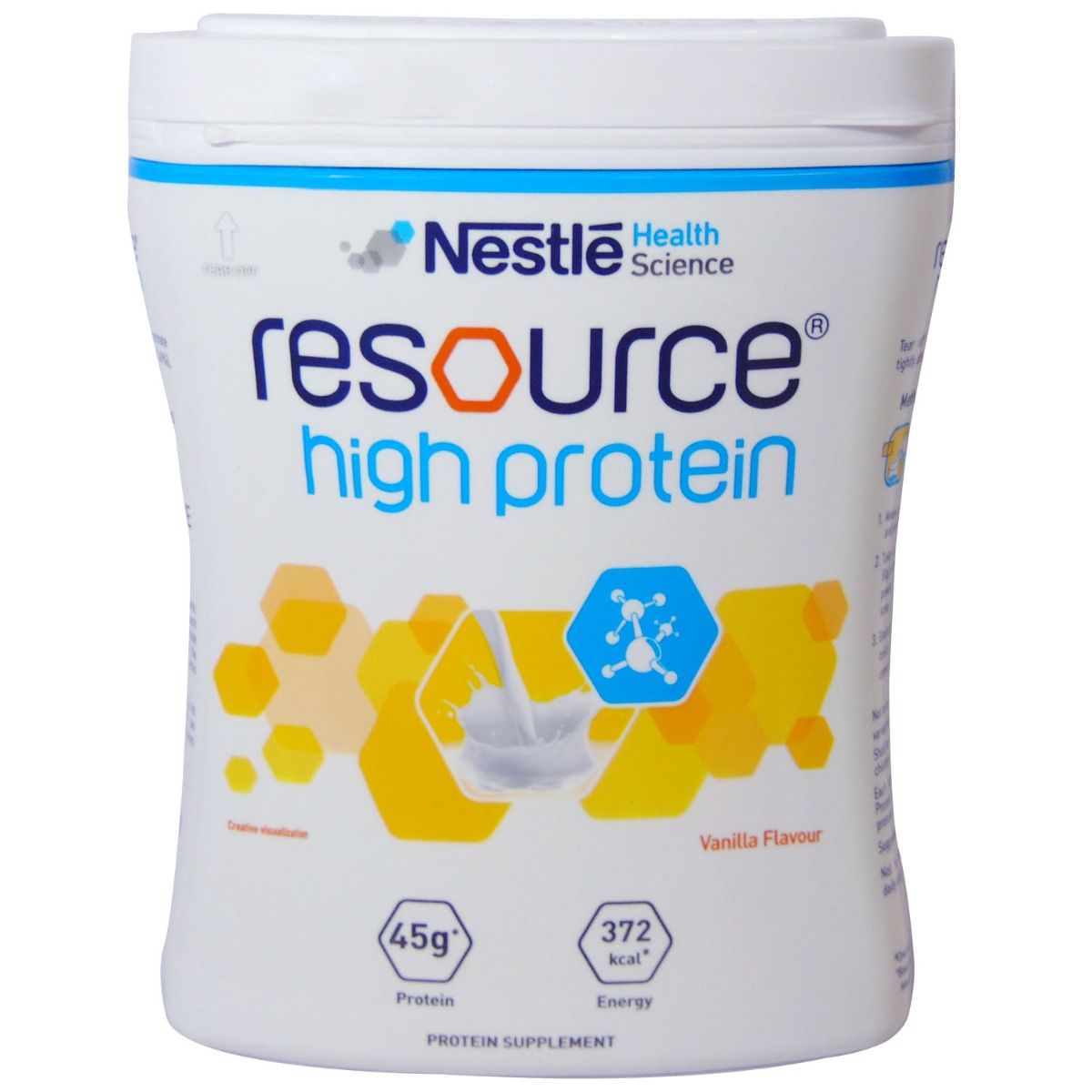 Nestle Resource High Protein Vanilla Flavoured Powder, 400 gm jar, Pack of 1 