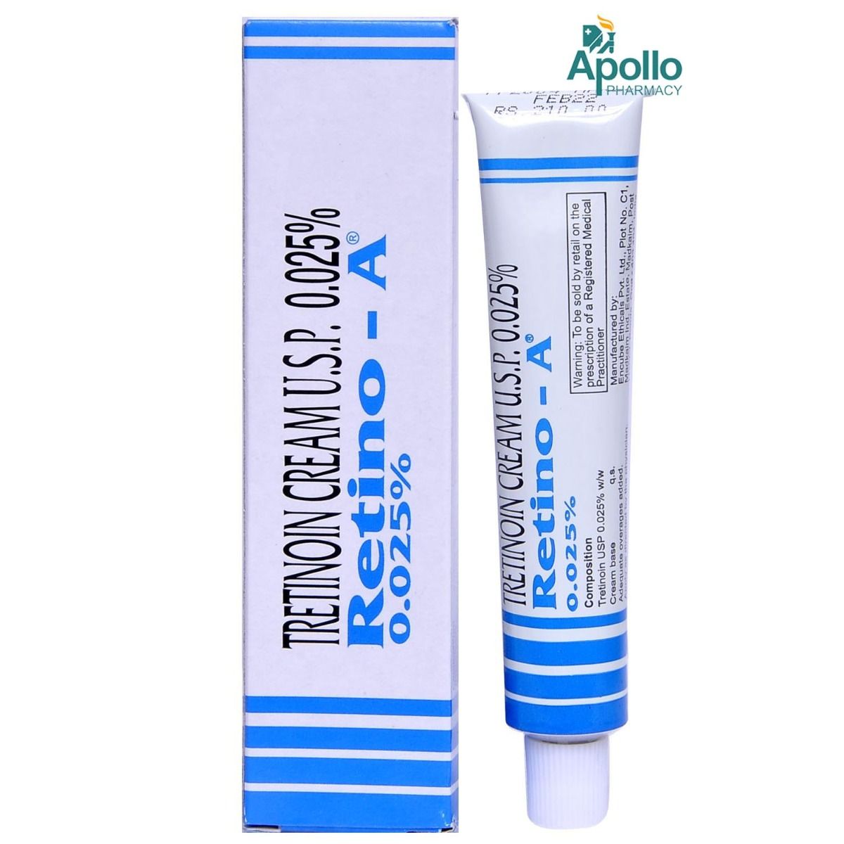 Retino A 0.025% Cream 20 gm Price, Uses, Side Effects, Composition ...