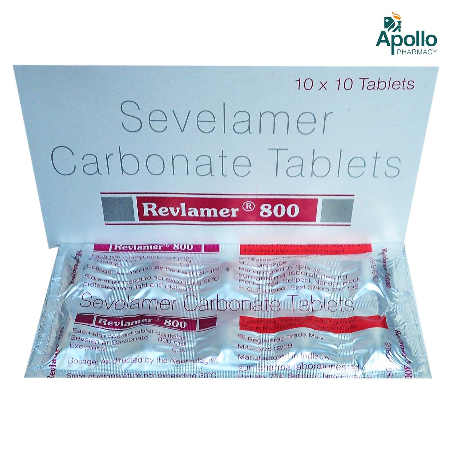 Revlamer 800 Tablet 10's Price, Uses, Side Effects, Composition