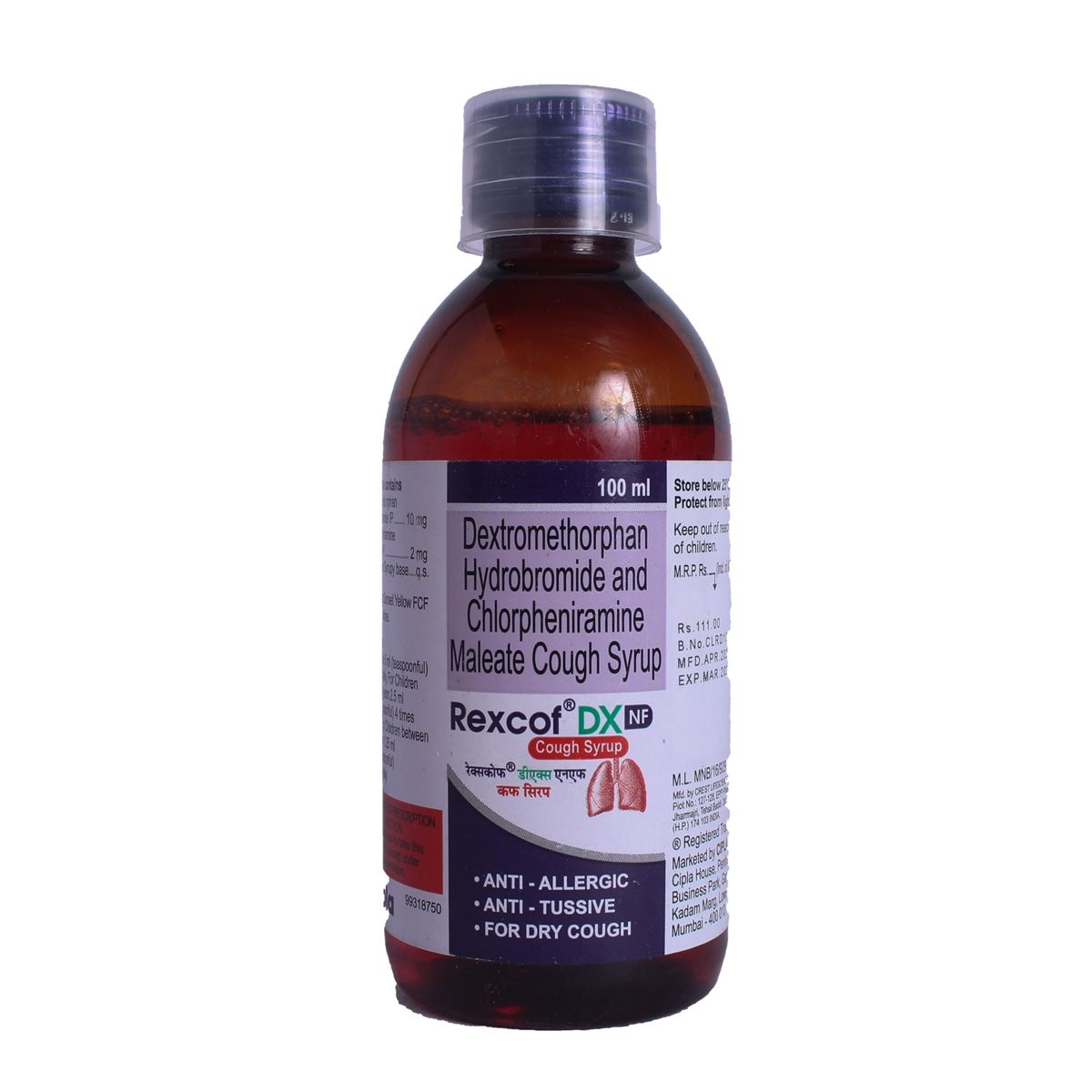 Rexcof Dx Syrup 100 Ml Price Uses Side Effects Composition Apollo Pharmacy