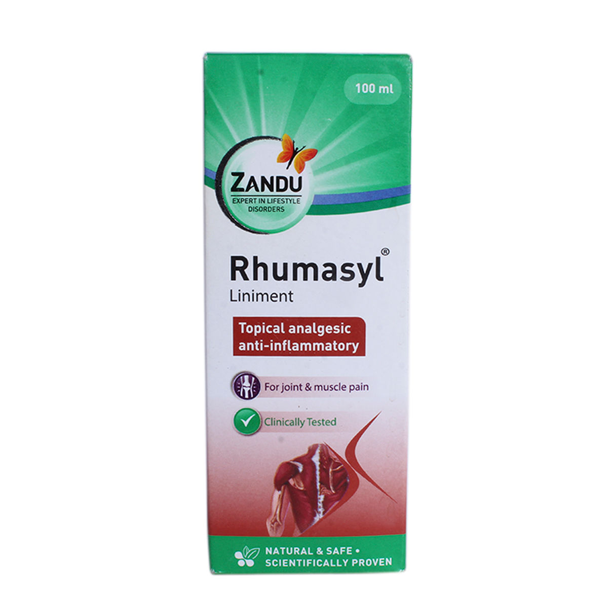 Zandu Rhumasyl Liniment 100 ml, Pack of 1 