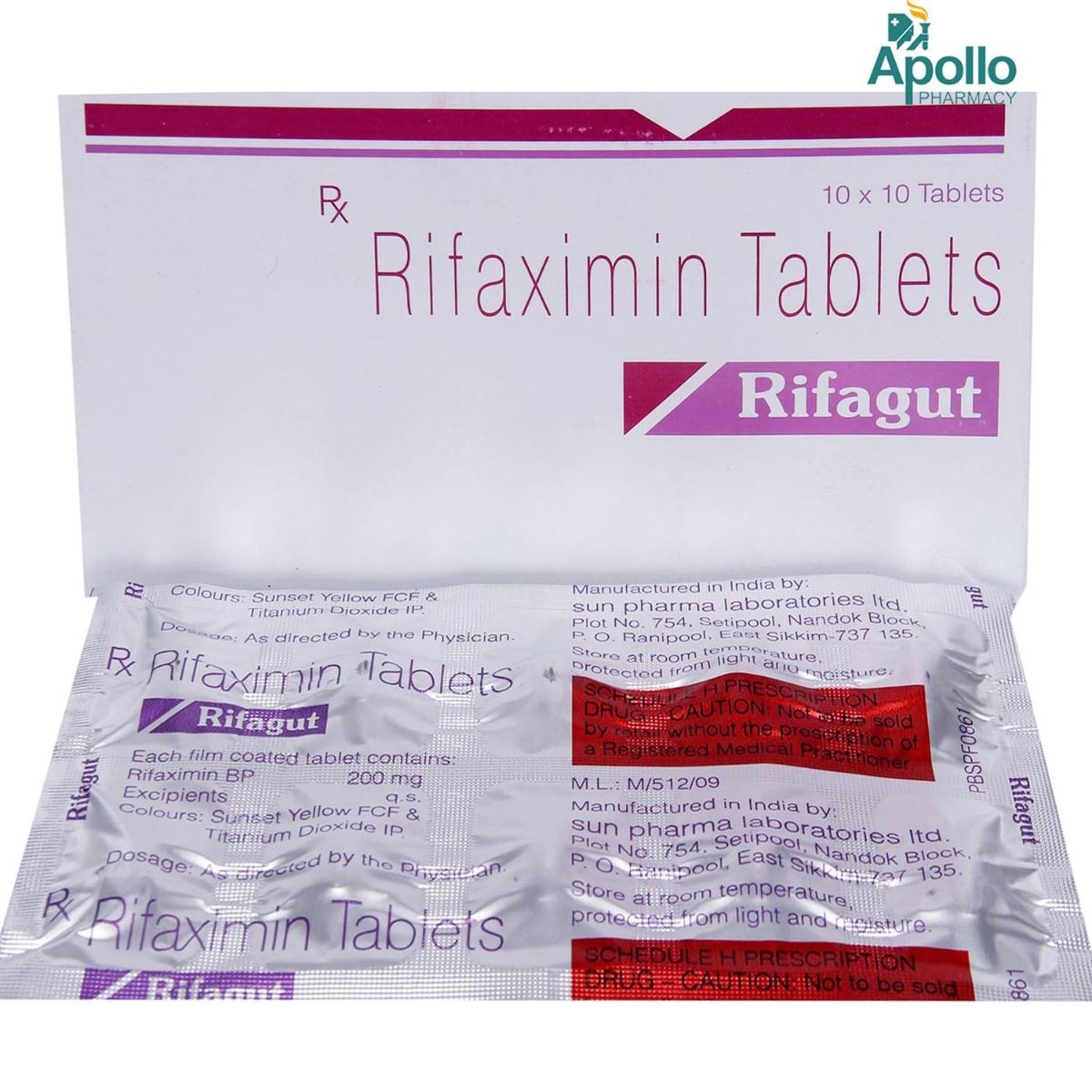 Rifagut Tablet 10's Price, Uses, Side Effects, Composition - Apollo