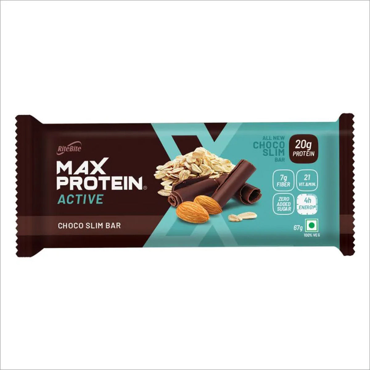 RiteBite Max Protein Active Choco Slim Bar, 67 gm Price, Uses, Side