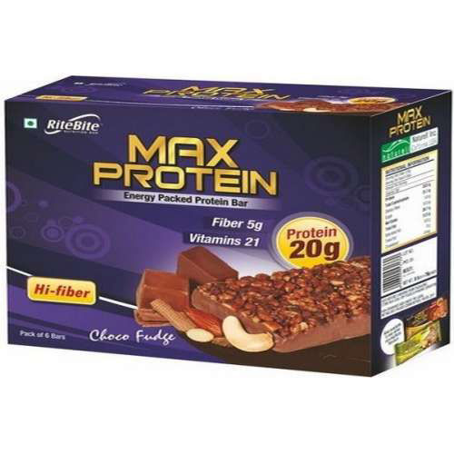 Buy Ritebite Max Protein Choco Fudge Bar, (Pack Of 6) Online
