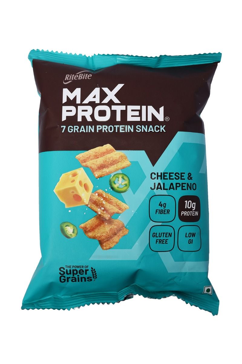 Ritebite Cheese & Jalapeno Max Protein Chips, 45 gm, Pack of 1 