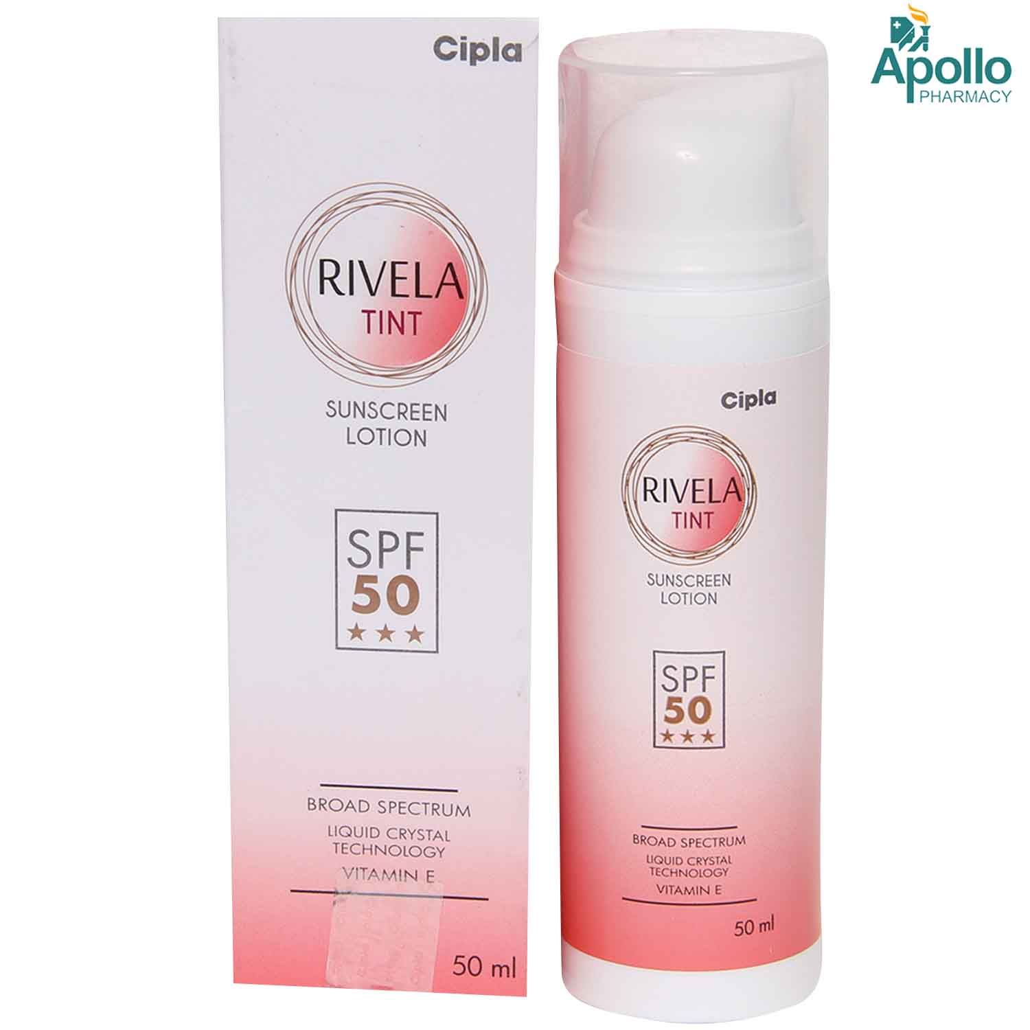 Rivela Tint Sunscreen Lotion 50 ml, Pack of 1 
