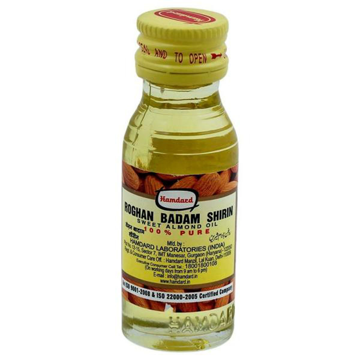 Hamdard Roghan Badam Shirin Almond Oil, 25 ml, Pack of 1 