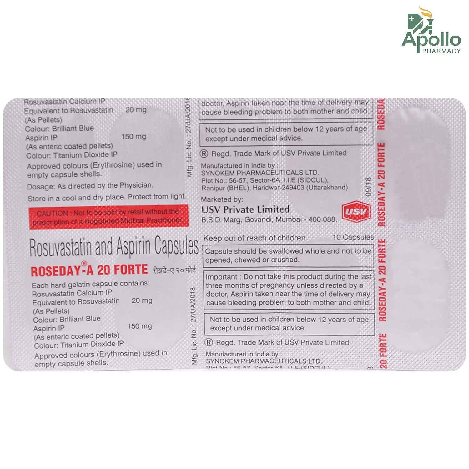 Roseday A mg Forte Capsule 10 S Price Uses Side Effects Composition Apollo 24 7