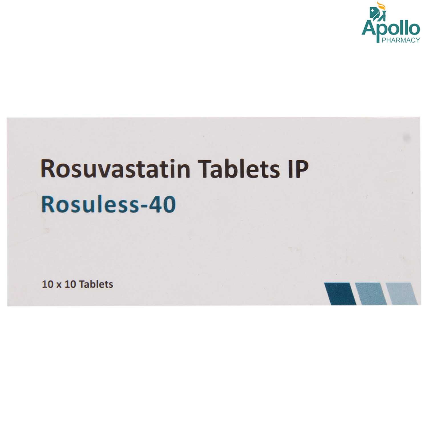 Rosuless 40 Tablet 10's, Pack of 10 TABLETS