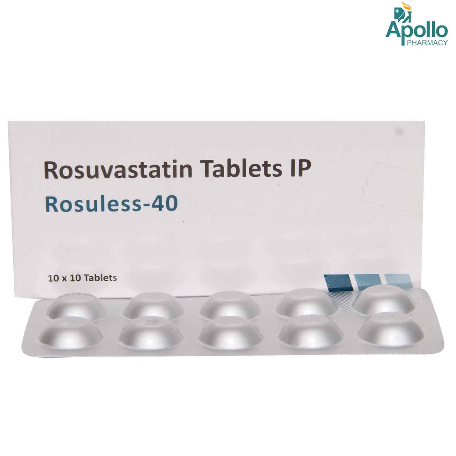 Rosuless 40 Tablet 10's, Pack of 10 TABLETS