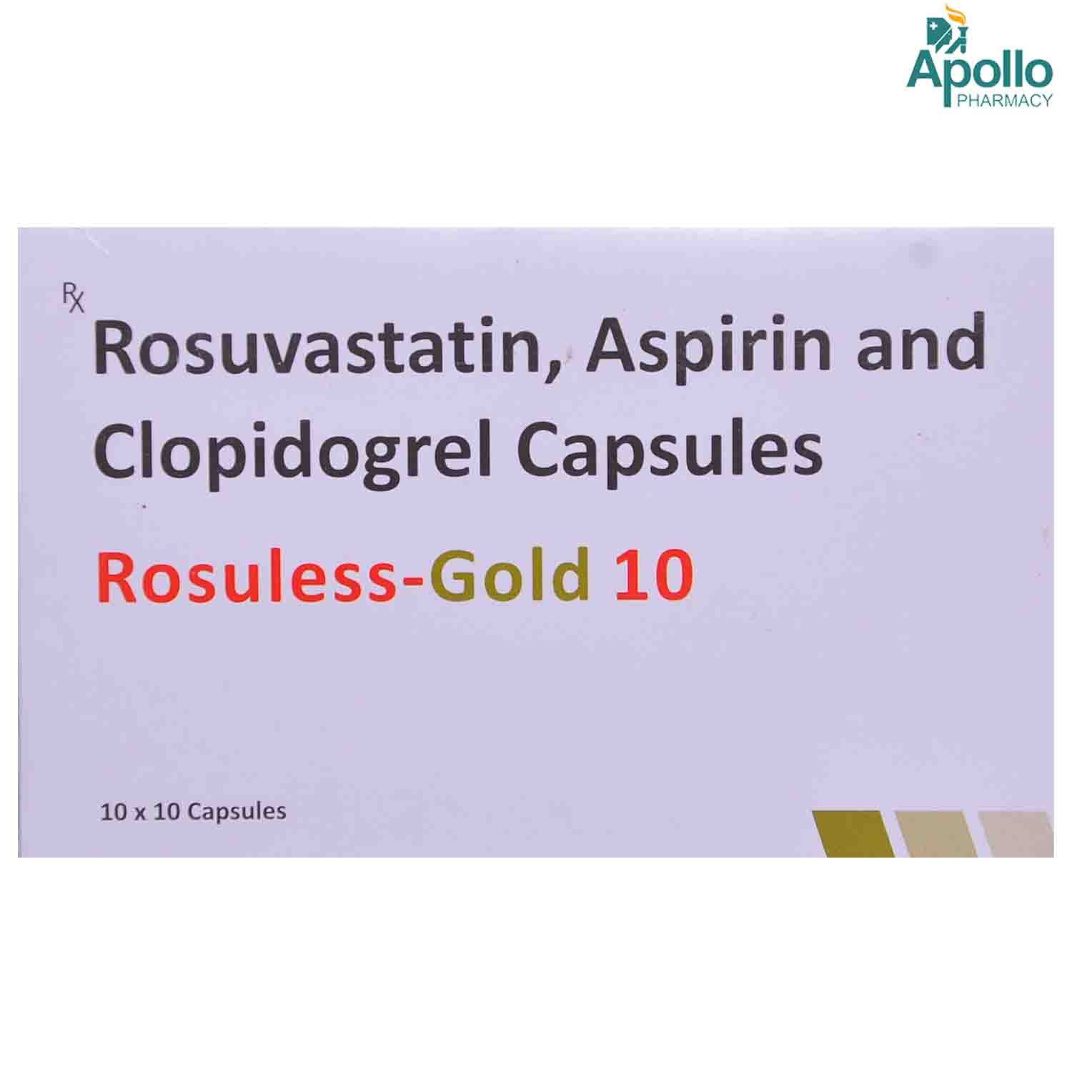 Rosuless Gold Capsule 10's Price, Uses, Side Effects, Composition ...