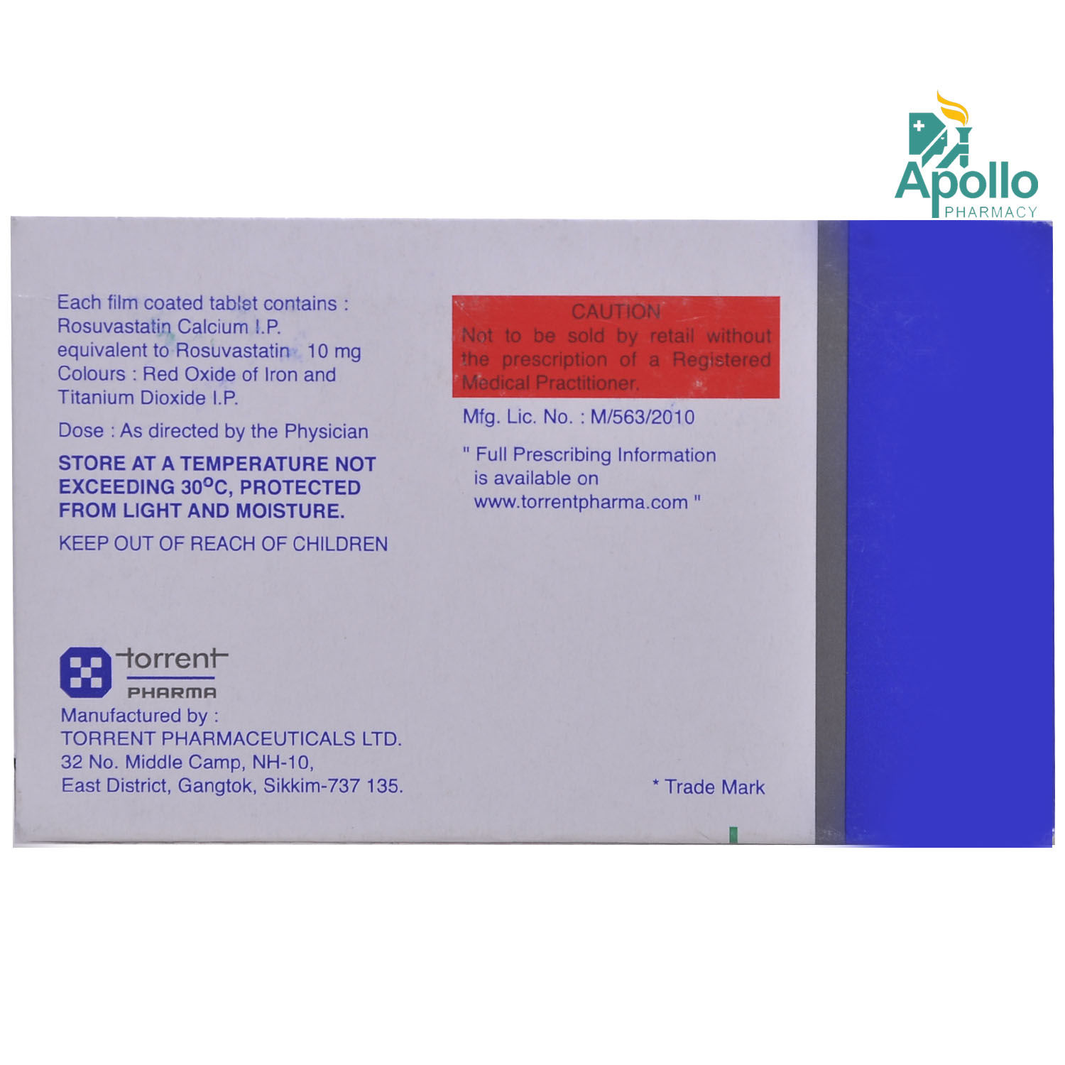 Rostar 10mg Tablet 15's Price, Uses, Side Effects, Composition - Apollo ...