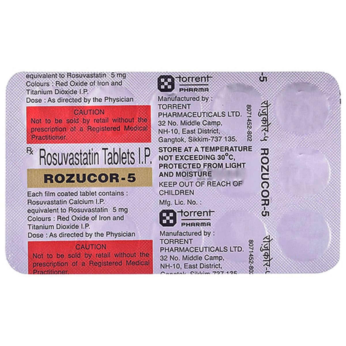 Rozucor 5 Tablet 15's, Pack of 15 TABLETS