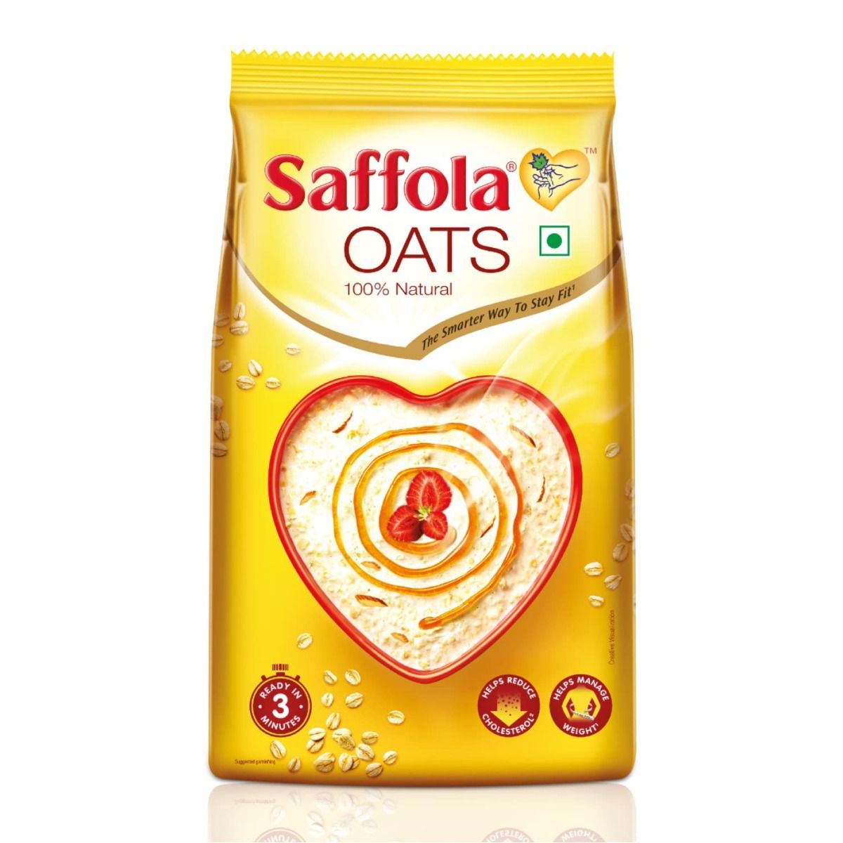 Saffola Oats, 1 kg Refill Pack, Pack of 1 