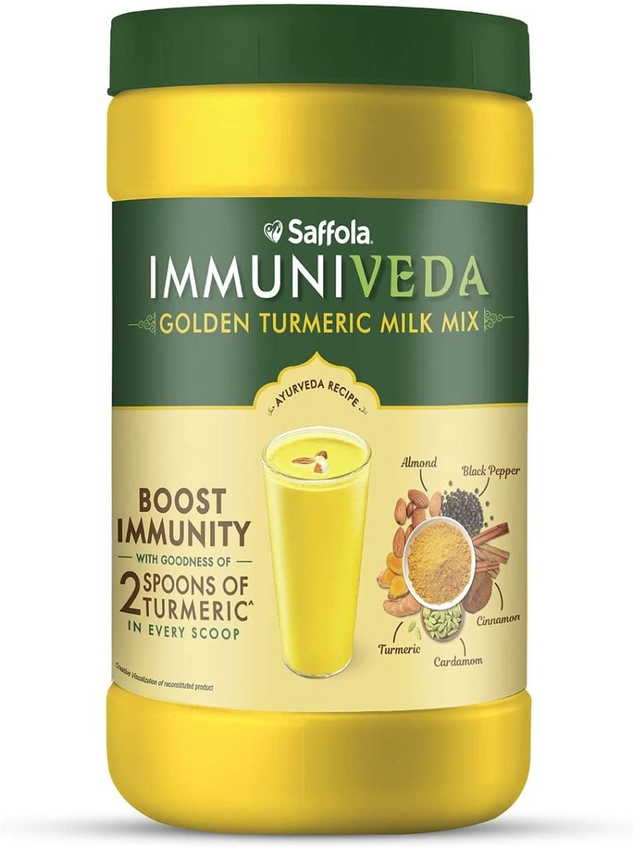 Buy Saffola Immuniveda Golden Turmeric Milk Mix, 400 gm Online