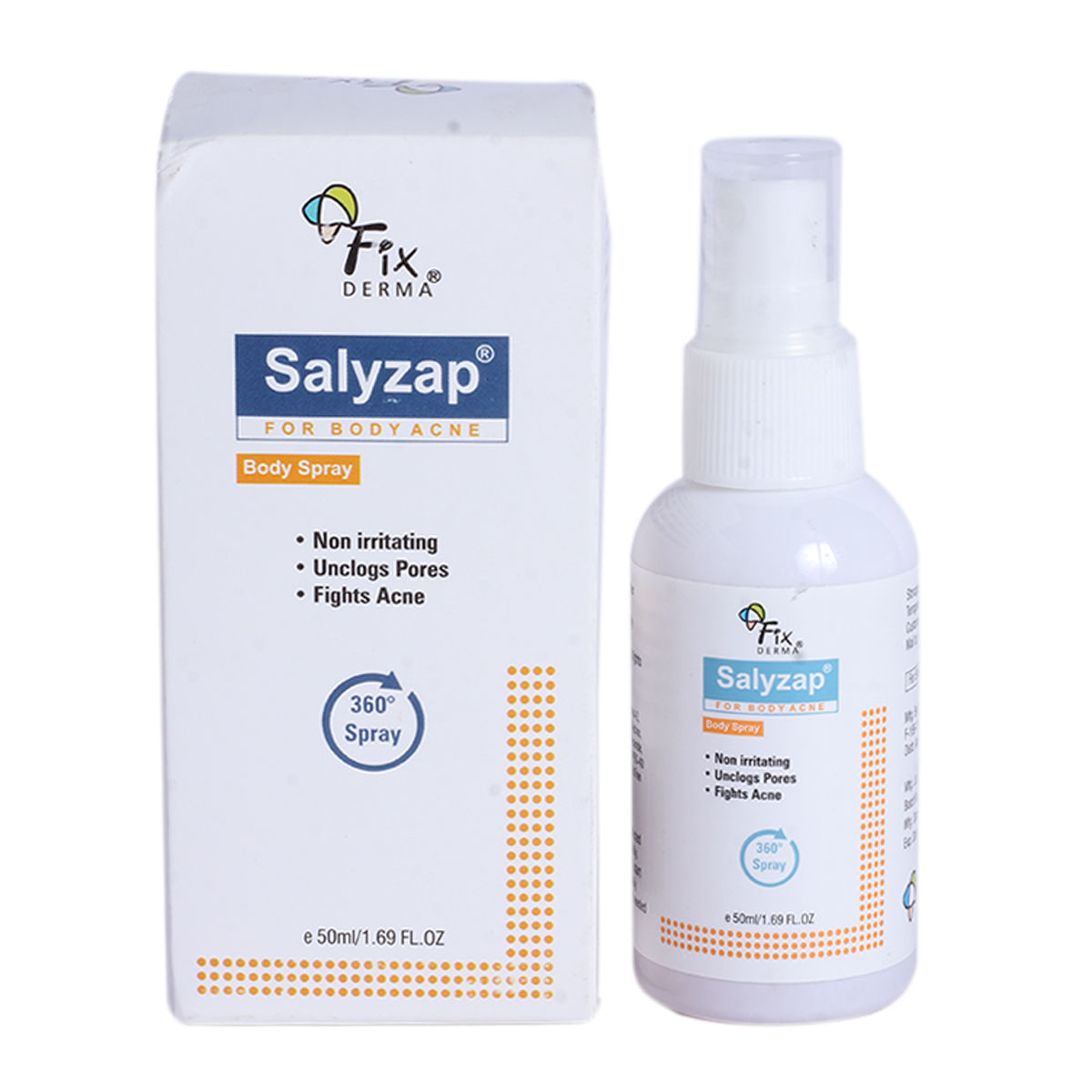 Salyzap Body Spray for Body Acne, 50 gm, Pack of 1 