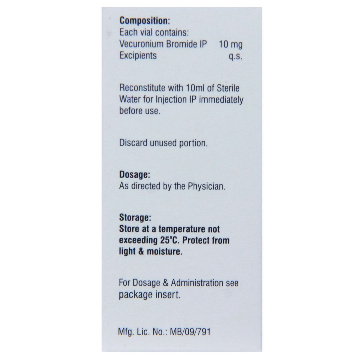 Samvec-10 Injection Vial 1's, Pack of 1 INJECTION