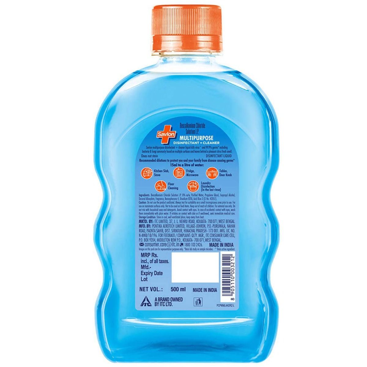 Savlon Multi Purpose Disinfectant Liquid, 500 ml, Pack of 1 