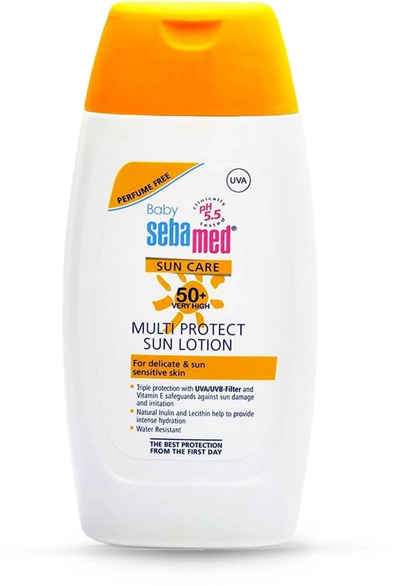 Sebamed Baby Sun Care Spf 50+ Multi Protect Sun Lotion, 200 ml, Pack of 1 