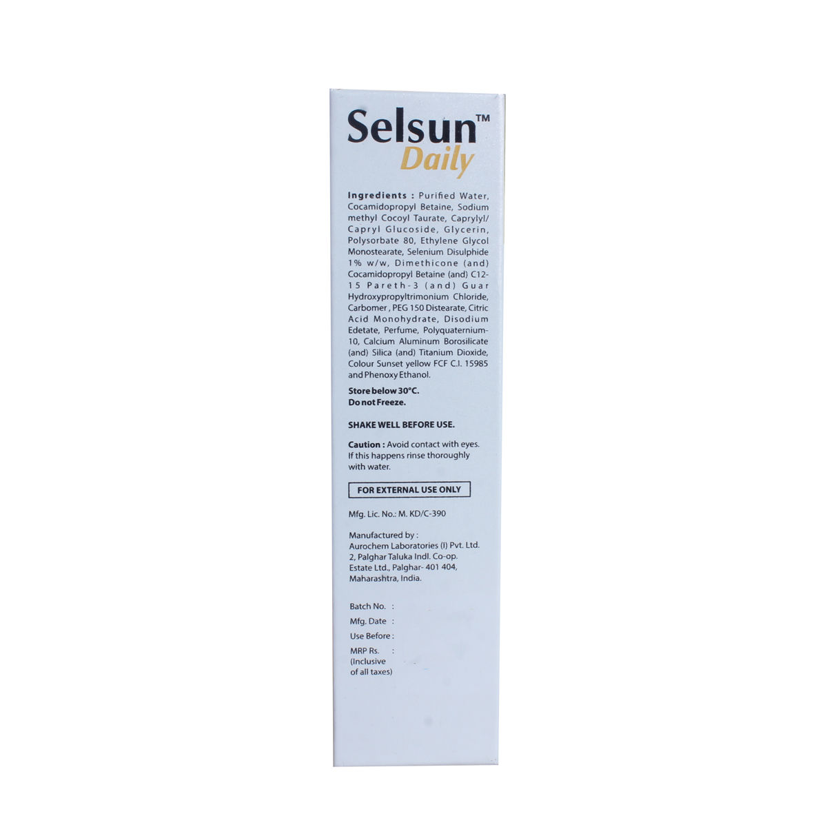 Selsun Daily Shampoo 60 ml Price, Uses, Side Effects, Composition