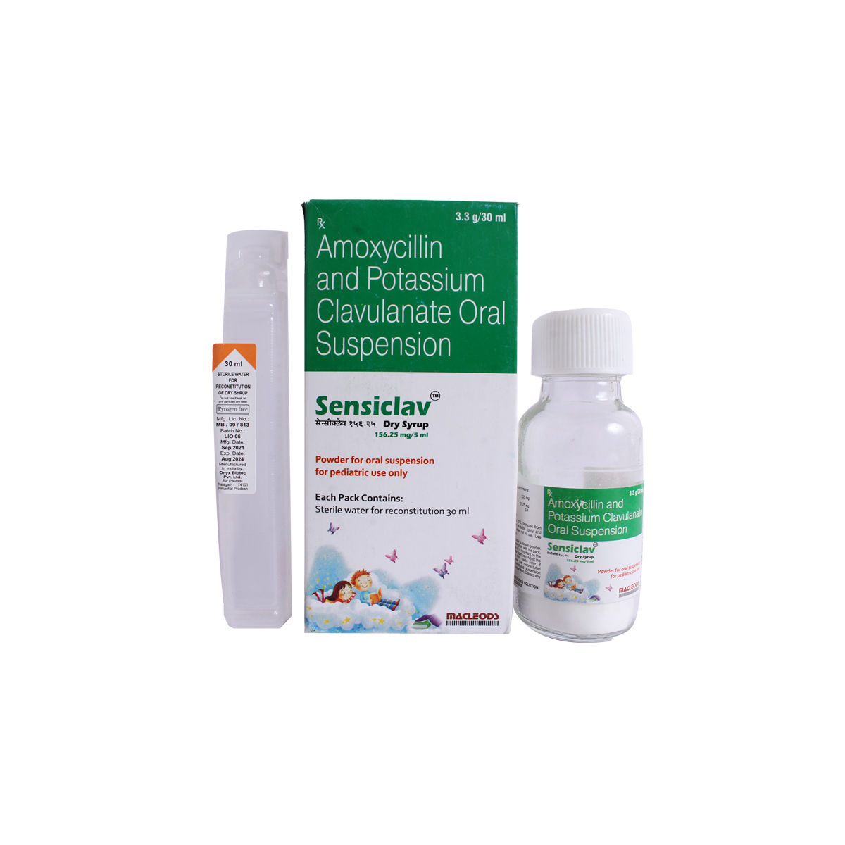 Sensiclav 156.25 mg Dry Syrup 30 ml, Pack of 1 Liquid