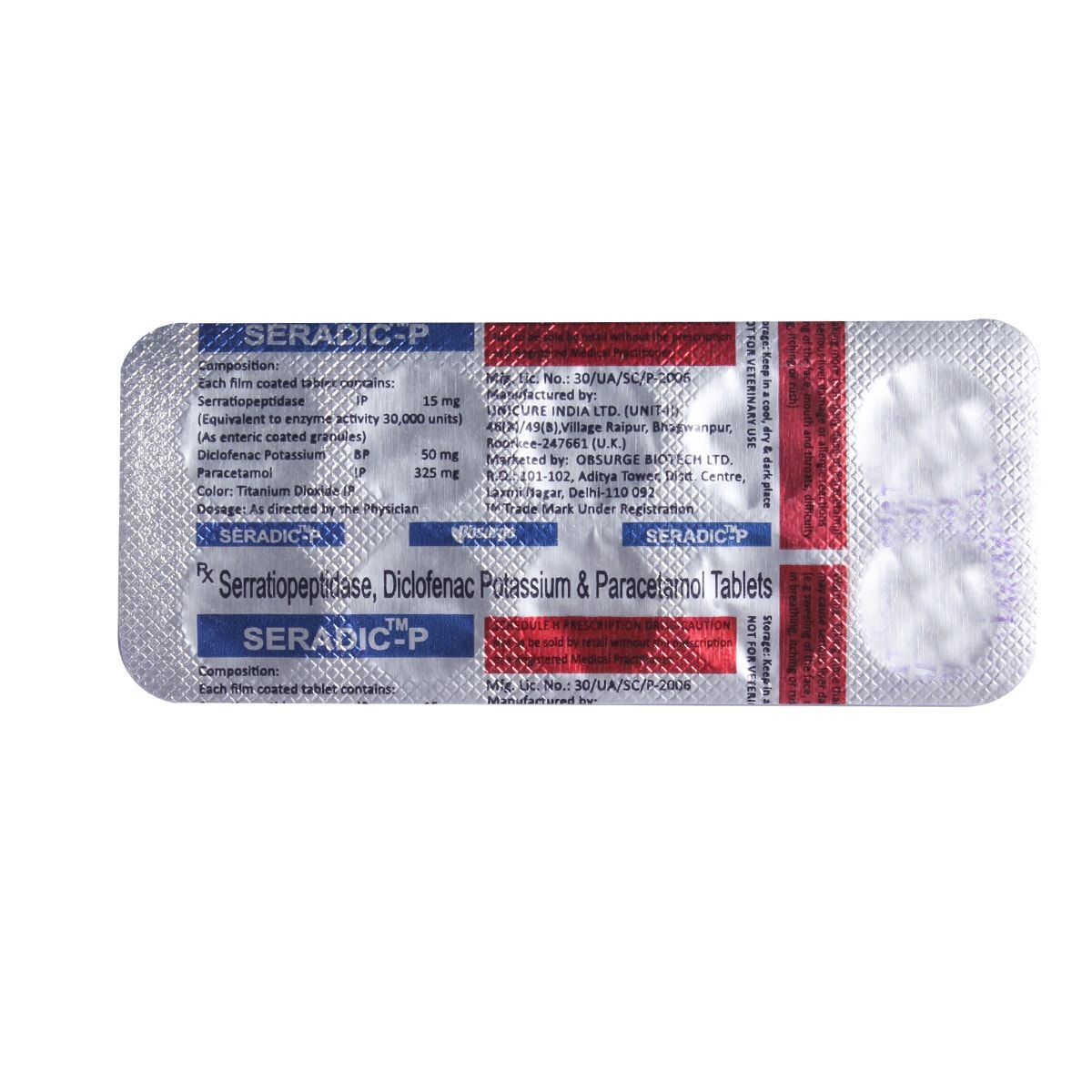 Seradic-P Tablet 10's Price, Uses, Side Effects, Composition ...