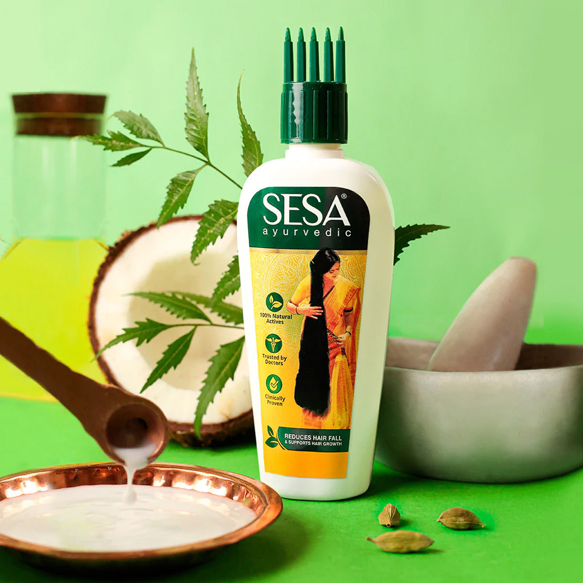 Sesa Ayurvedic Hair Oil, 100 ml Price, Uses, Side Effects, Composition