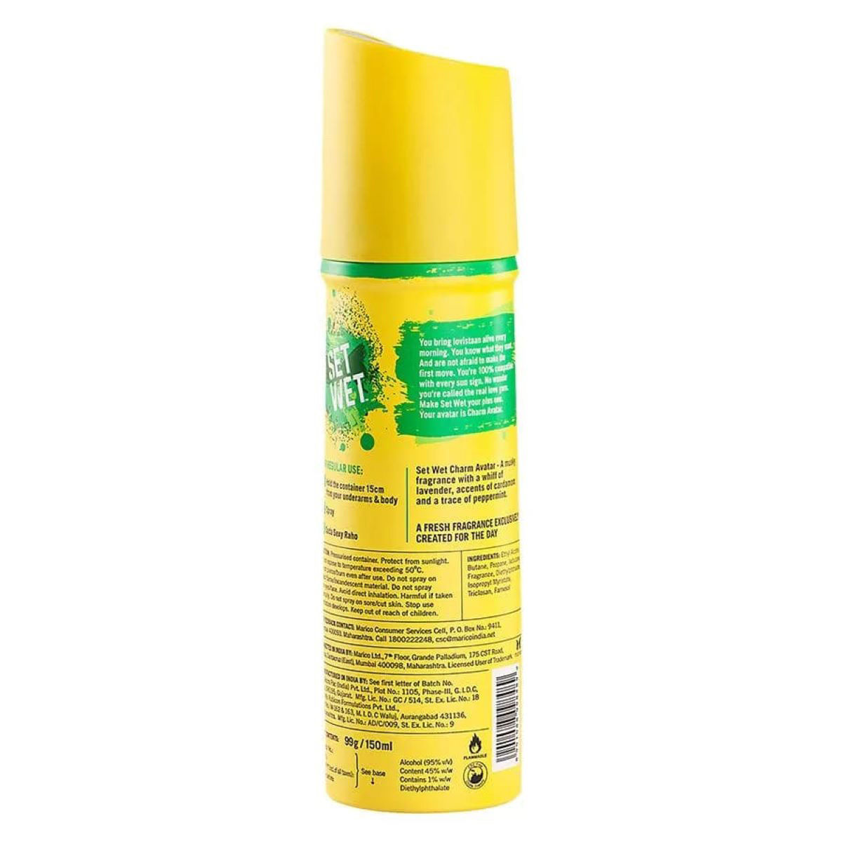 Set Wet Charm Avatar Deodorant Body Spray, 150 ml, Pack of 1 
